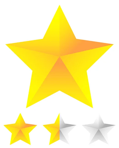 Star icons for rating — Stock Vector