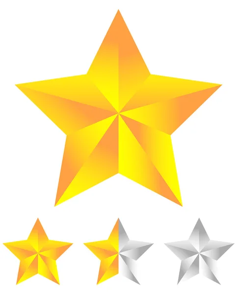 Star icons for rating — Stock Vector