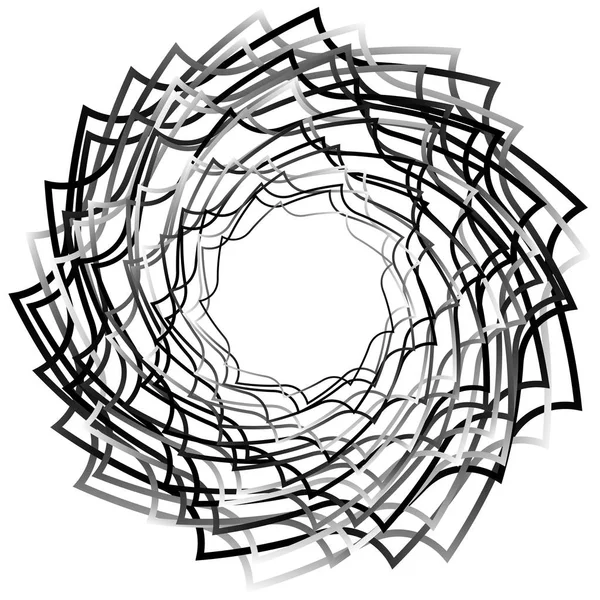 Spirally geometric element — Stock Vector