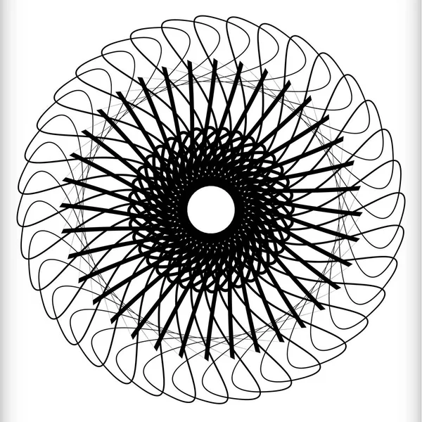 Geometric circular element — Stock Vector