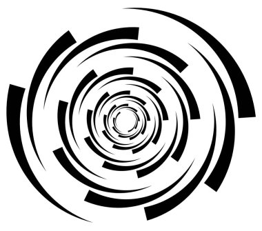 Radial circular elements clipart
