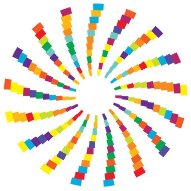 Renkli Radyal döngüsel öğe