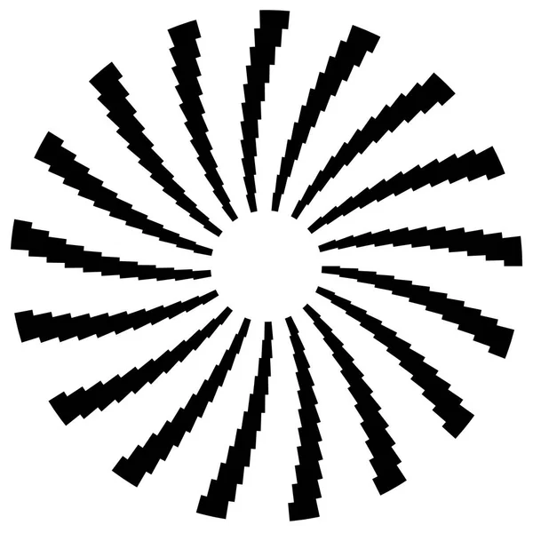 Elementos circulares radiales — Archivo Imágenes Vectoriales