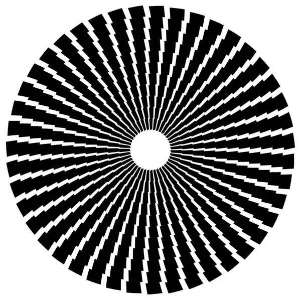 Radiale cirkelvormige elementen — Stockvector