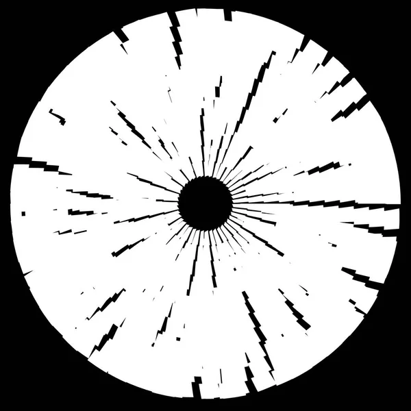 Radiale cirkelvormige elementen — Stockvector