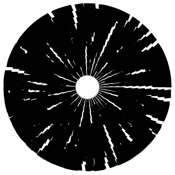 Elementos circulares radiales — Vector de stock