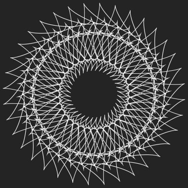 Geometric circle. Circular element. clipart