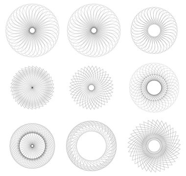 Soyut dairesel şekil