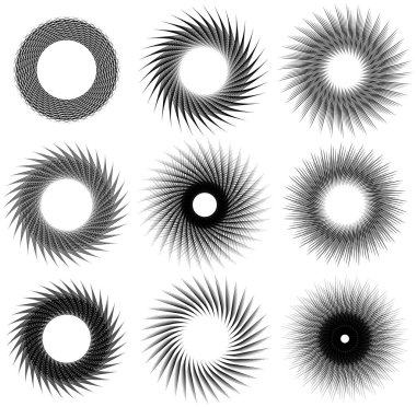 Soyut dairesel şekil