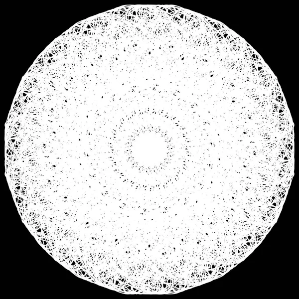 Künstlerische Kreisform aus dichter Linie. — Stockvektor