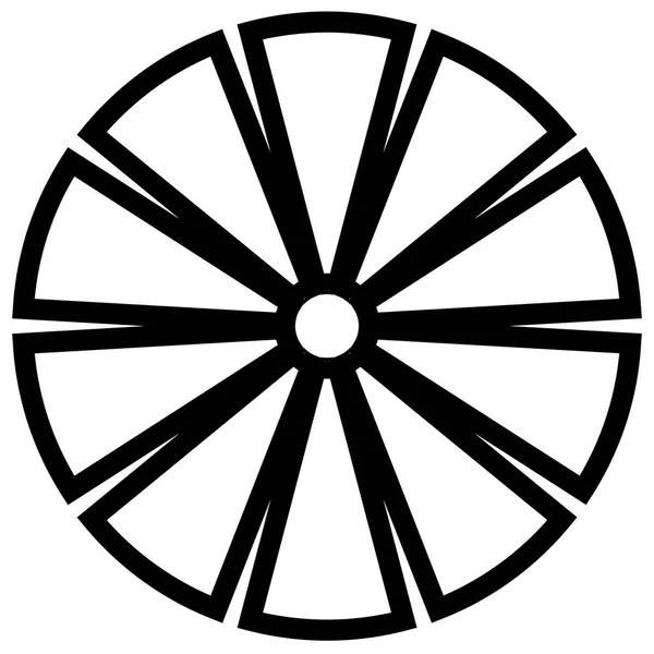 Geometrisches Kreiselement — Stockvektor