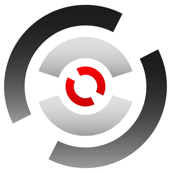 Crosshair icon, target symbol. — Stock Vector