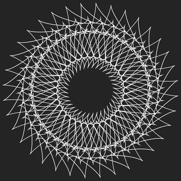 Um círculo geométrico. Elemento circular . —  Vetores de Stock