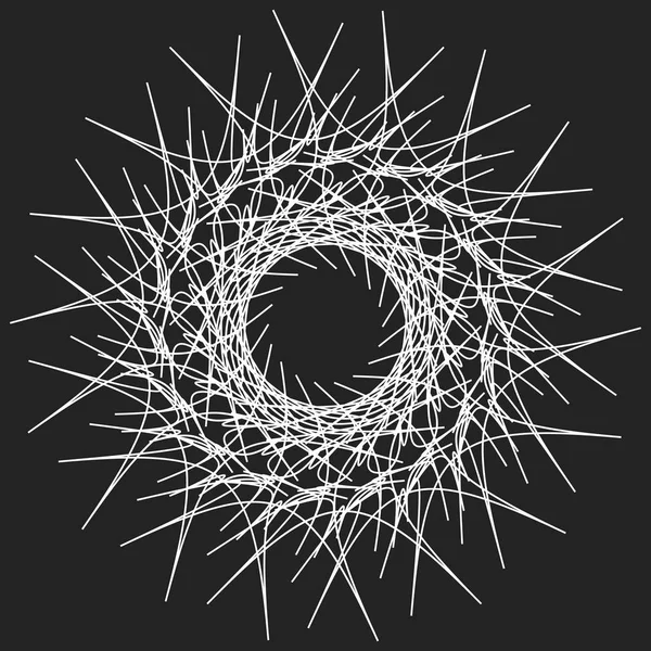Geometric circle. Circular element. — Stock Vector