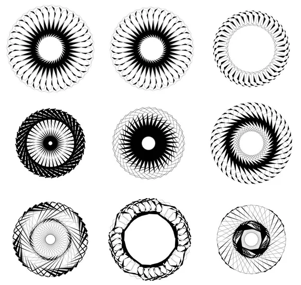 Forma circular abstracta — Vector de stock