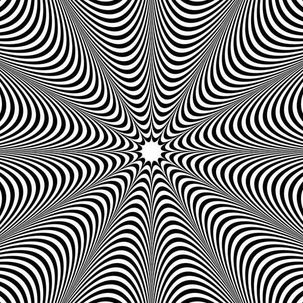 Radiating lines pattern