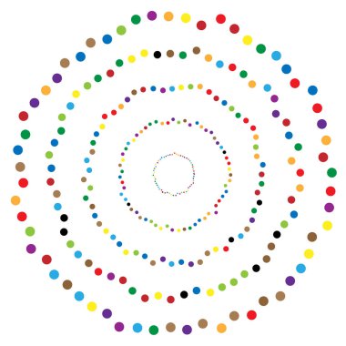 rasgele daireler soyut öğe