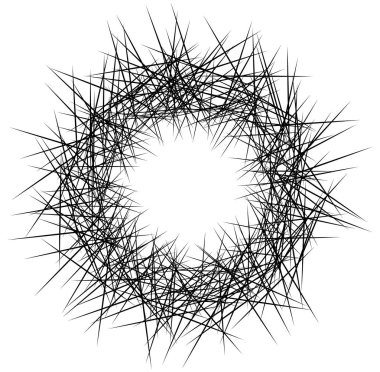 Kaotik satırları soyut öğe.