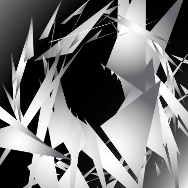 Gölgeli sinirli rastgele şekiller ile geometrik sanat.