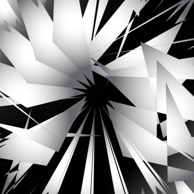 Gölgeli sinirli rastgele şekiller ile geometrik sanat.