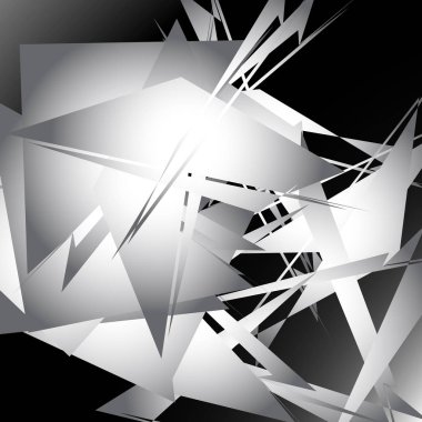 Gölgeli sinirli rastgele şekiller ile geometrik sanat.