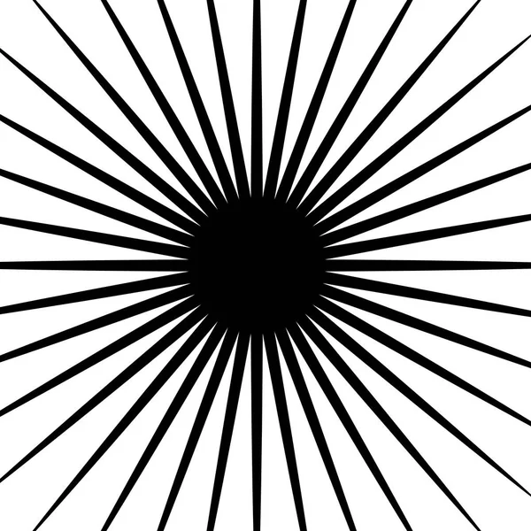 Circular radial lines pattern. — Stock Vector