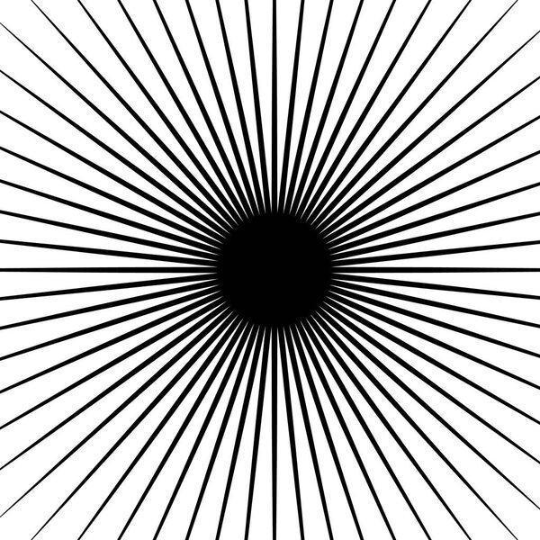 Circular radial lines pattern. 