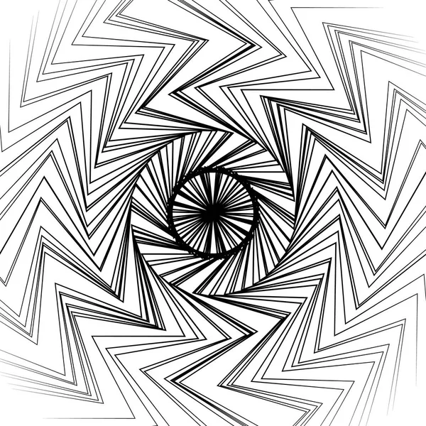 Patrón circular de líneas radiales . — Vector de stock