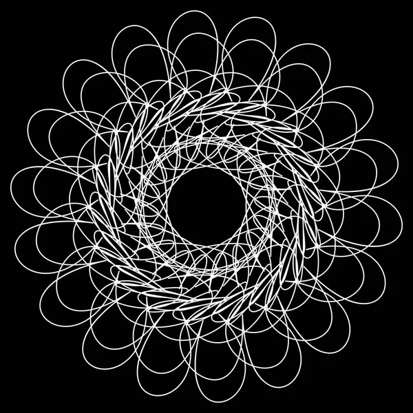 Geometrischer Kreis. Kreisförmiges Element. — Stockvektor