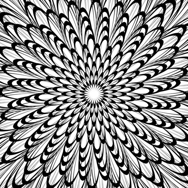 흑백 예술 기하학적 패턴 — 스톡 벡터