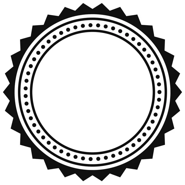 Контур циркулярного сертификата — стоковый вектор