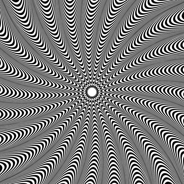 Radiating lines pattern