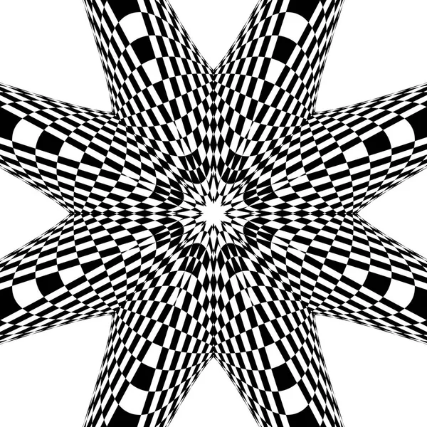 Radiale geometrische Muster — Stockvektor