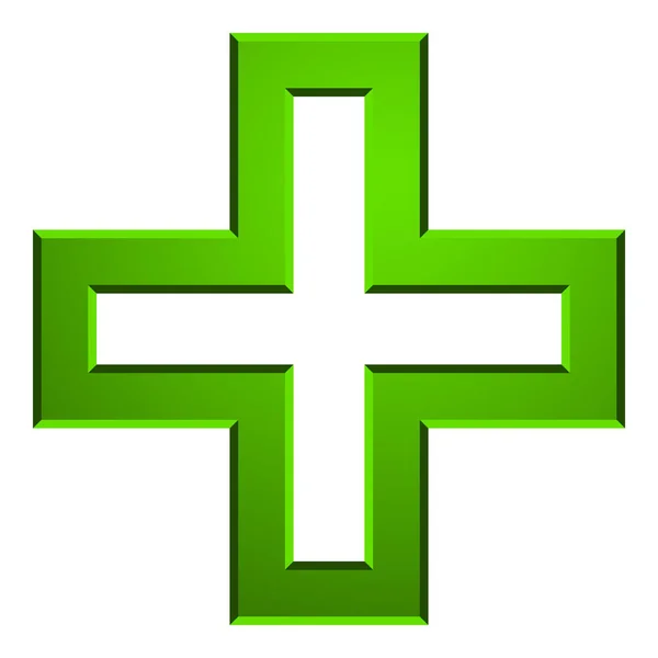 Icona croce medica — Vettoriale Stock