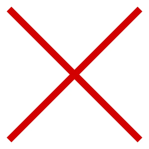 Signe prohibitif rouge — Image vectorielle