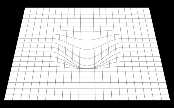 Grille courbée en perspective — Image vectorielle