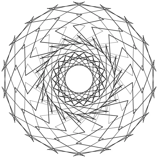 Mandala geométrica circular — Vetor de Stock