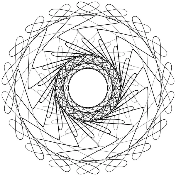 Mandala géométrique circulaire — Image vectorielle