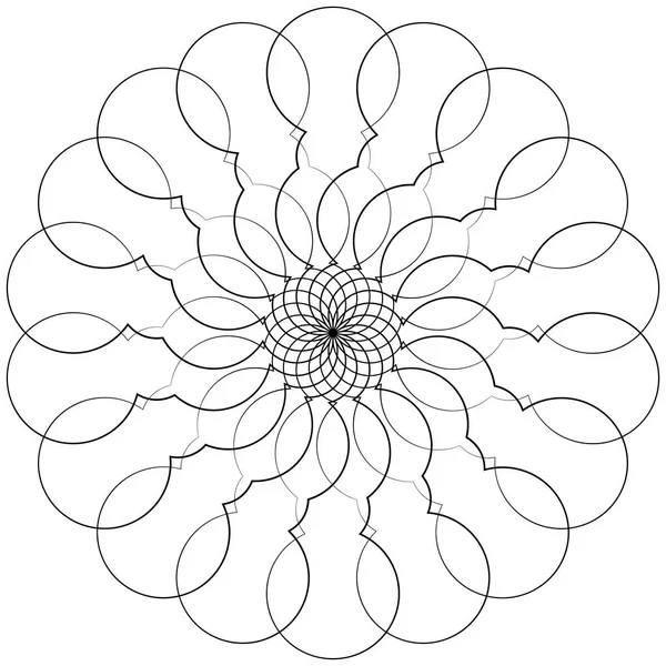 Mandala geométrica circular — Vector de stock