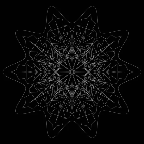 Dairesel geometrik mandala — Stok Vektör