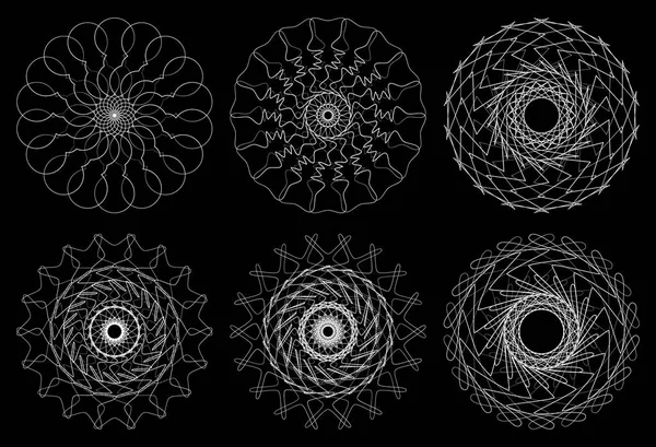 Kruhové geometrické prvky — Stockový vektor