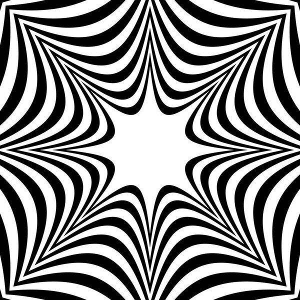 Radial geometric abstract pattern