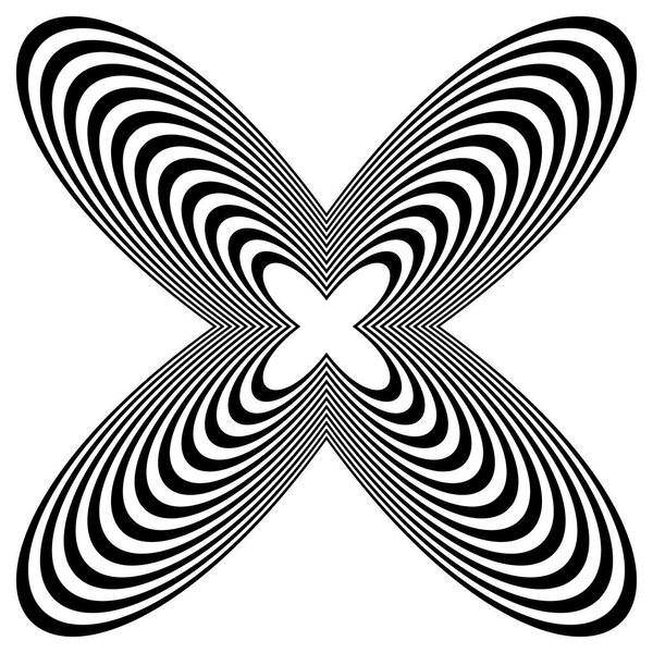 Радиальный элемент с искажением
