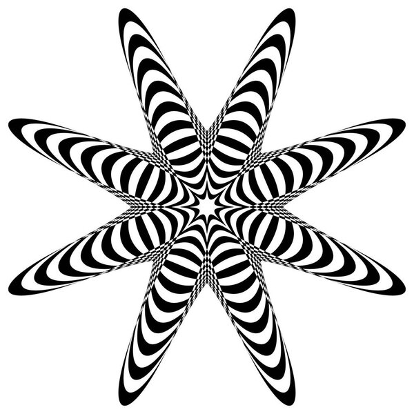 Радиальный элемент с искажением
