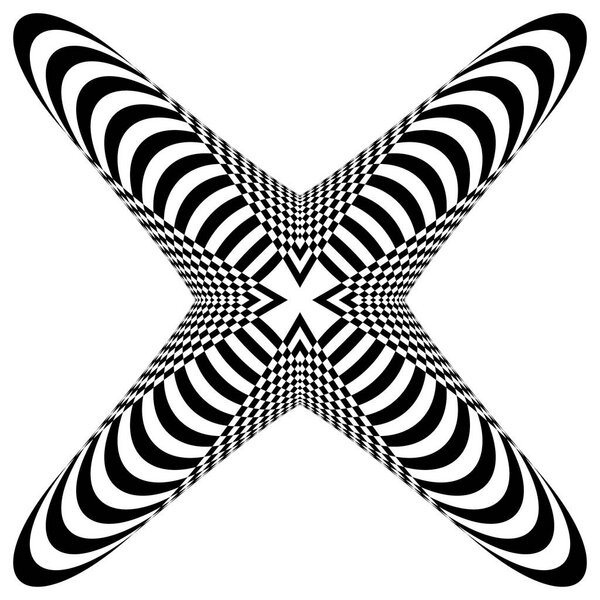 Радиальный элемент с искажением
