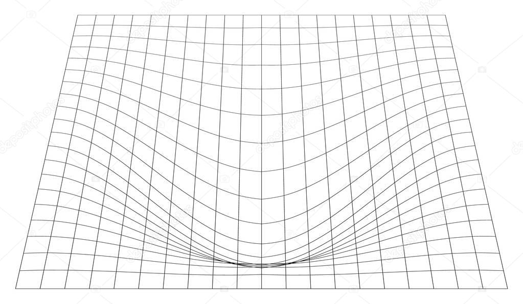Bent grid in perspective