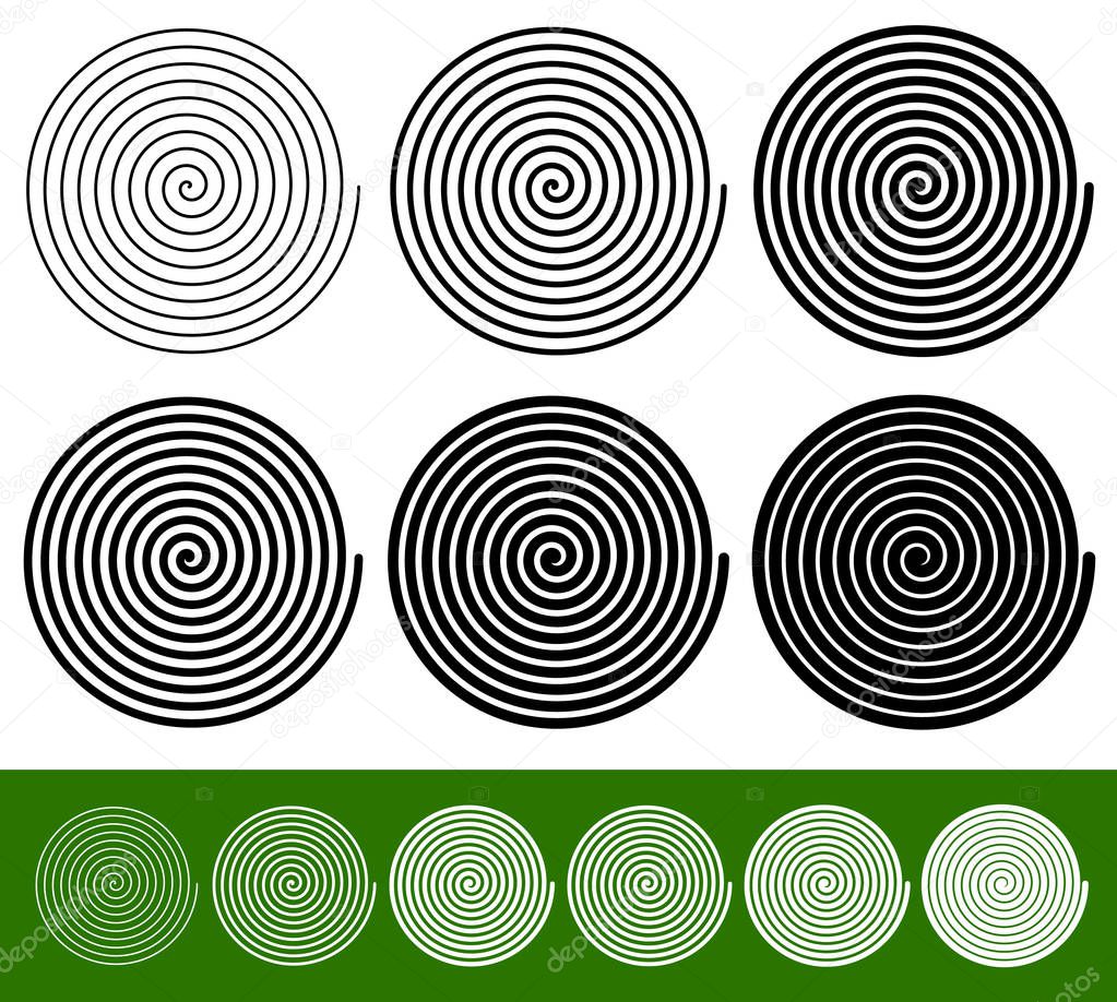 Set of circular geometric elements