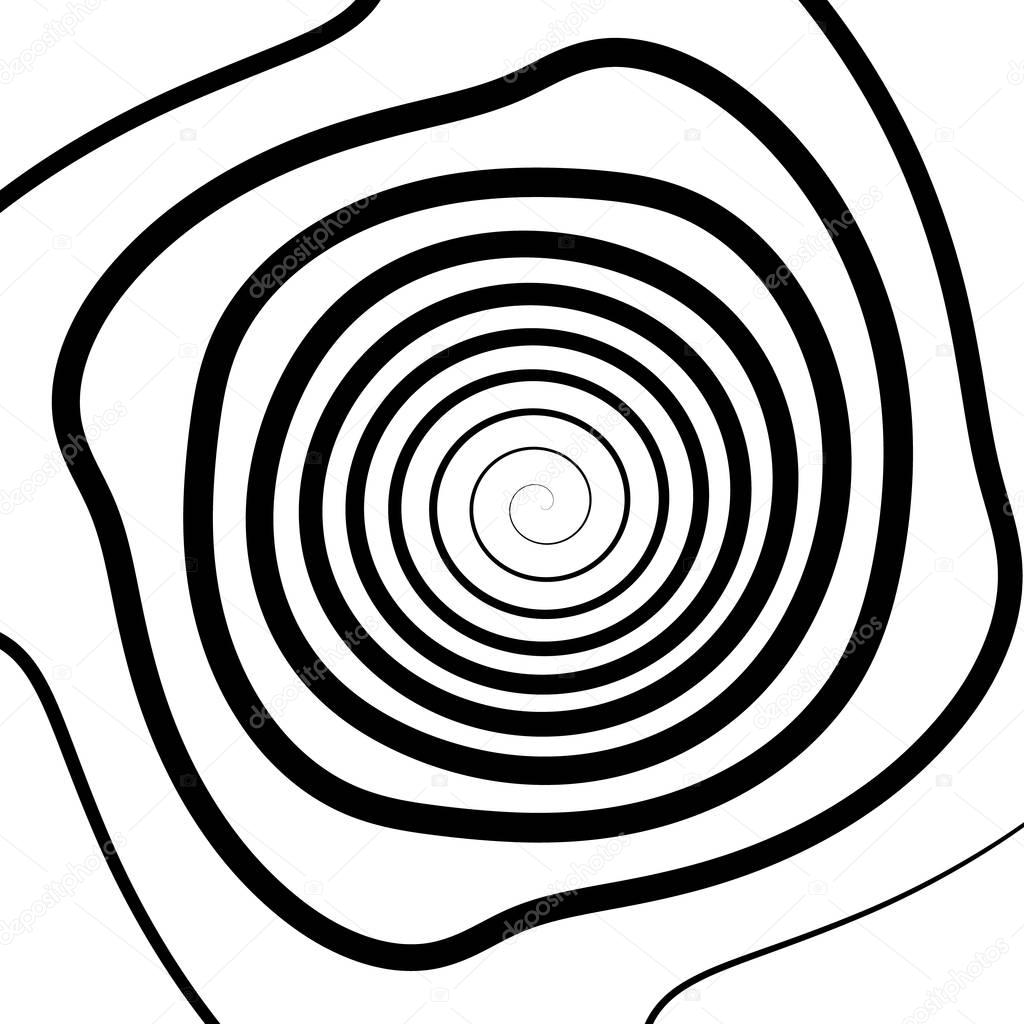 Geometric spiral pattern
