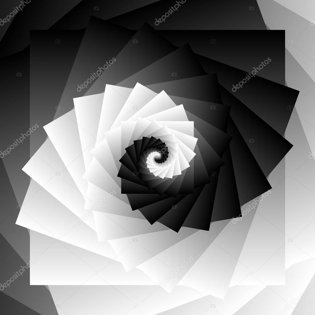 Geometric spiral pattern