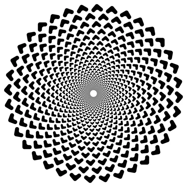 Circulaire spiraal element — Stockvector